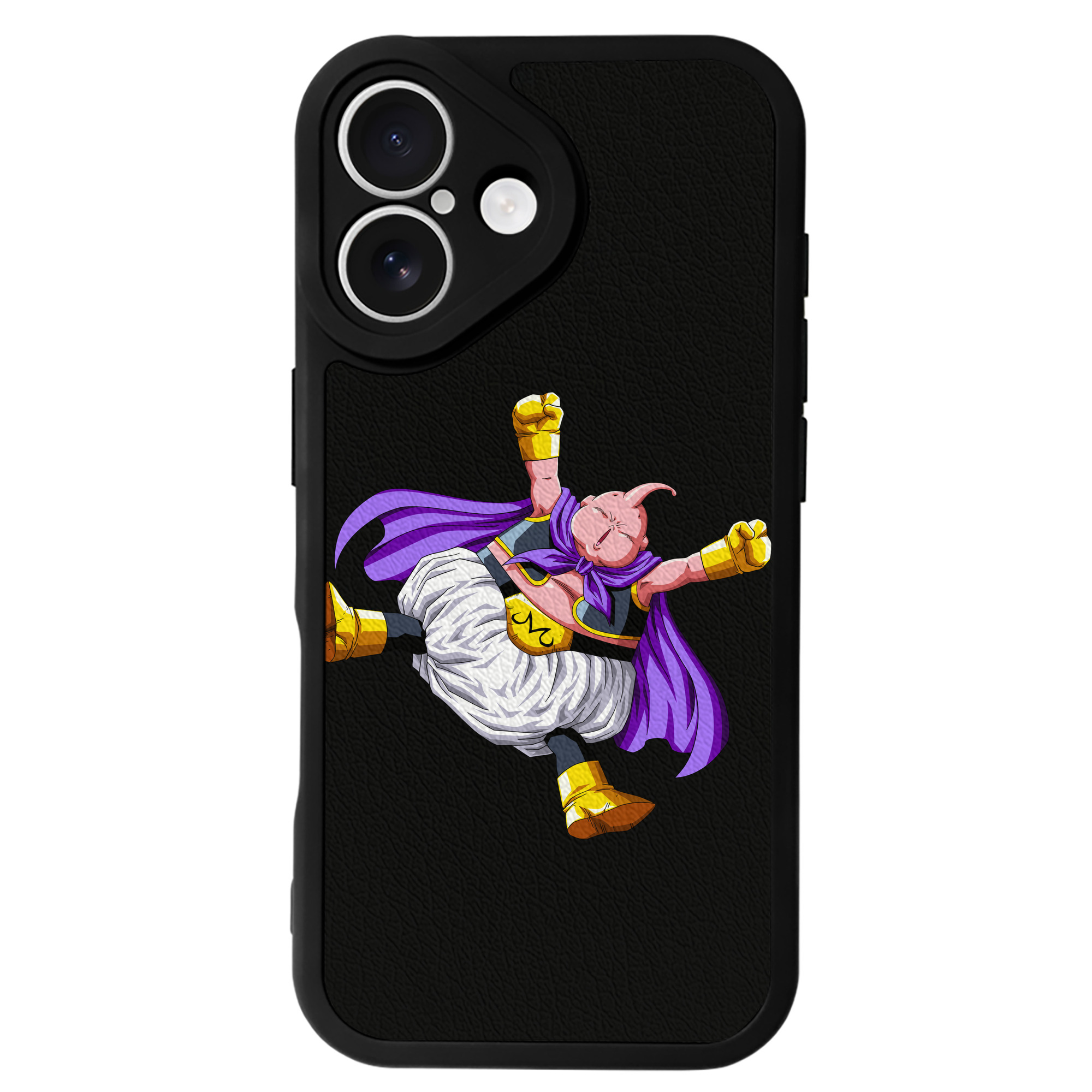 （画像用） ドラゴンボール 魔人ブウ DRAGON BALL Majin Buu 【iPhone 16シリーズ対応】シリコンスマホケース（レザー調） 材質：シリコン